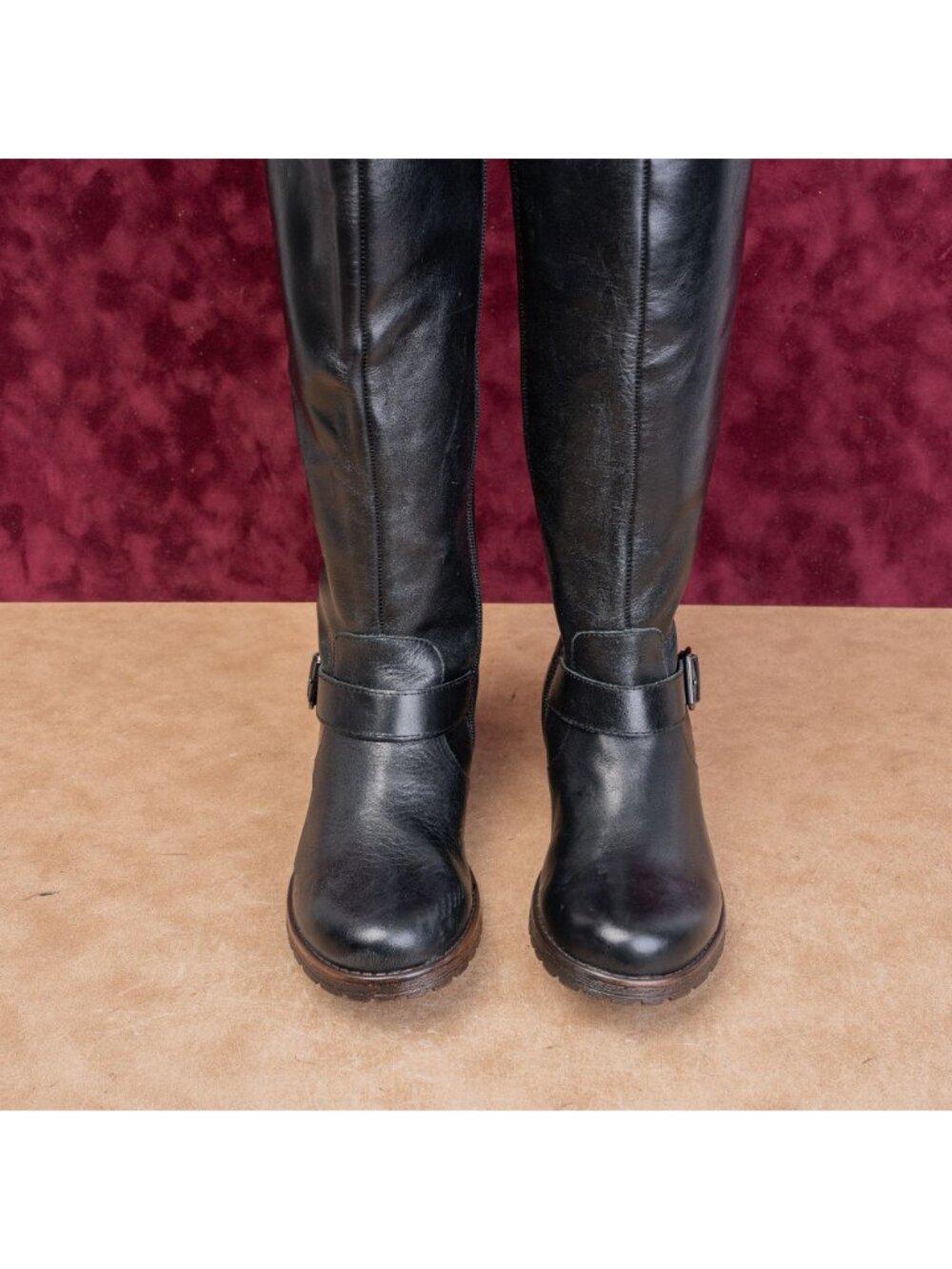 Kenneth Cole Women Jenn Black Leather Fashion Equestrian Riding Tall Boots sz 6 - Picture 3 of 11